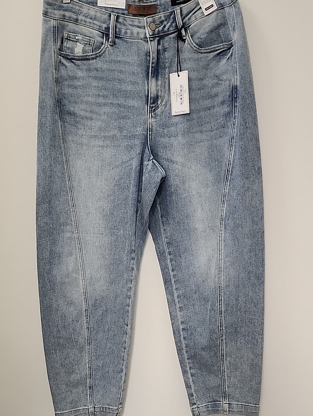 NWT Judy Blue Barrel-leg High-Rise jeans Size 16 - Picture 14 of 16